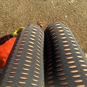 Hot Topic Gray Fishnet Type Stretchy Tights